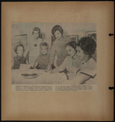 The Junior League of Fort Worth Scrapbook, 1966-1967, Page 20
