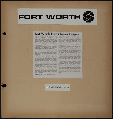 The Junior League of Fort Worth Scrapbook, 1966-1967, Page 23