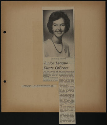 The Junior League of Fort Worth Scrapbook, 1966-1967, Page 40