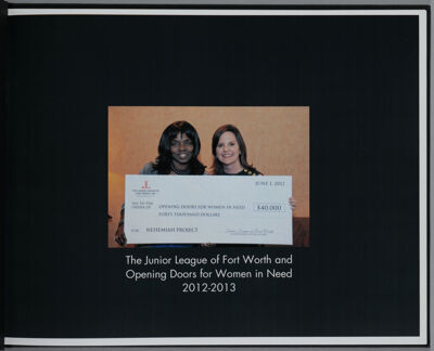 The Junior League of Fort Worth and Opening Doors for Women in Need Photo Book, Page 1