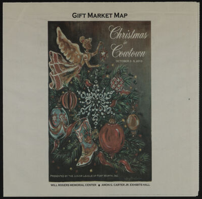 Christmas in Cowtown Gift Market Map Newspaper Supplement, October 3-5, 2013