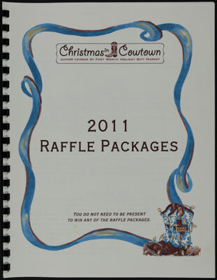 Christmas in Cowtown Raffle Packages Booklet, 2011