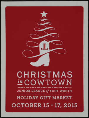 Christmas in Cowtown Sticker, October 15-17, 2015