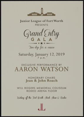 Grand Entry Gala Invitation Packet, 2019