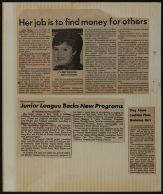 The Junior League of Fort Worth Scrapbook, 1982-1983, Page 10
