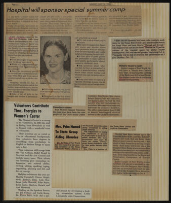 The Junior League of Fort Worth Scrapbook, 1982-1983, Page 19
