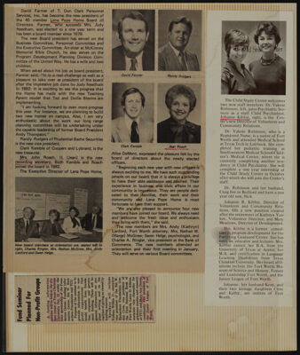 The Junior League of Fort Worth Scrapbook, 1982-1983, Page 21