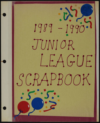 The Junior League of Fort Worth Scrapbook, 1989-1990, Page 1