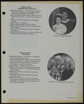 The Junior League of Fort Worth Scrapbook, 1989-1990, Page 33