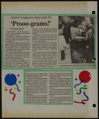 The Junior League of Fort Worth Scrapbook, 1989-1990, Page 44