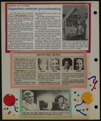 The Junior League of Fort Worth Scrapbook, 1989-1990, Page 52