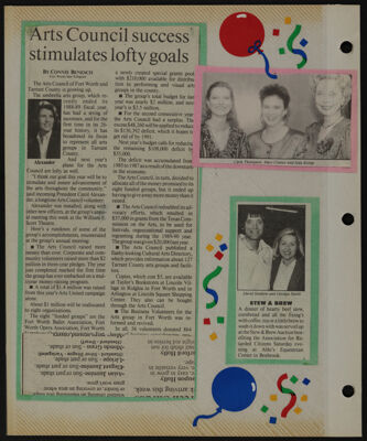 The Junior League of Fort Worth Scrapbook, 1989-1990, Page 50