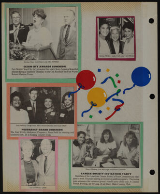 The Junior League of Fort Worth Scrapbook, 1989-1990, Page 58