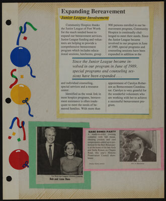 The Junior League of Fort Worth Scrapbook, 1989-1990, Page 61