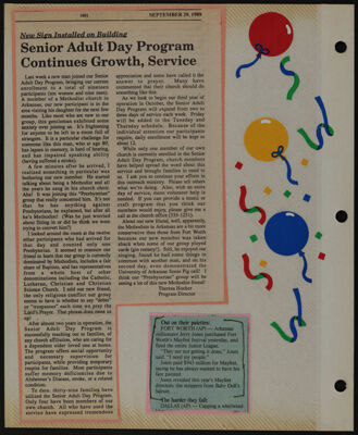 The Junior League of Fort Worth Scrapbook, 1989-1990, Page 62