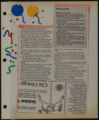 The Junior League of Fort Worth Scrapbook, 1989-1990, Page 65