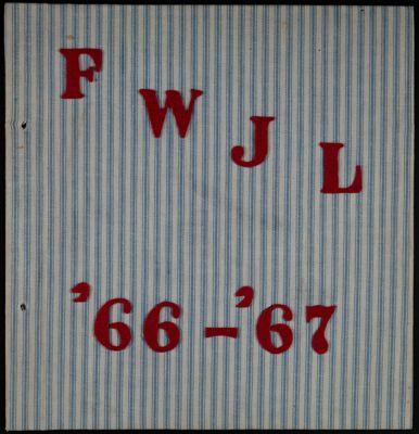 The Junior League of Fort Worth Scrapbook, 1966-1967, Front Cover