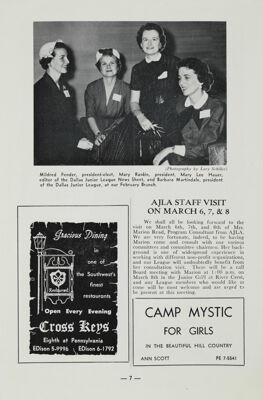 Camp Mystic, March 1957