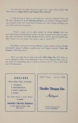 Harvey Travel Bureau Advertisement, May 1951