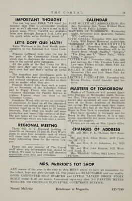 Regional Meeting, November 1951