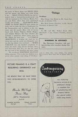 Warning in Advance, February 1953