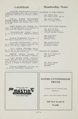 Membership Notes, November 1955