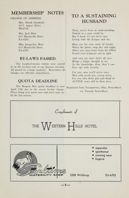Membership Notes, February 1956