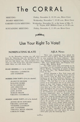 Use Your Right to Vote!!: Nominating Slate