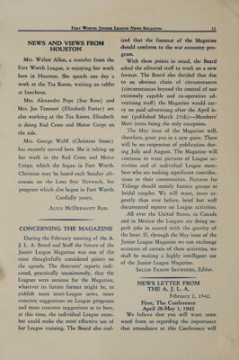 News Letter From the A.J.L.A.