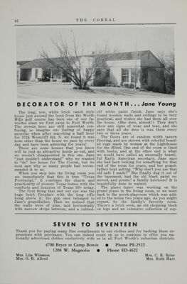 Decorator of the Month…Jane Young, January 1951