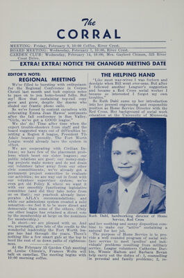 Notice of Meetings, February 1951