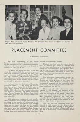 Placement Committee, June 1955