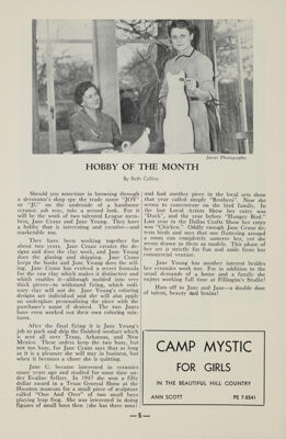Hobby of the Month, February 1957