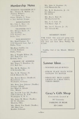 Membership Notes, June 1958