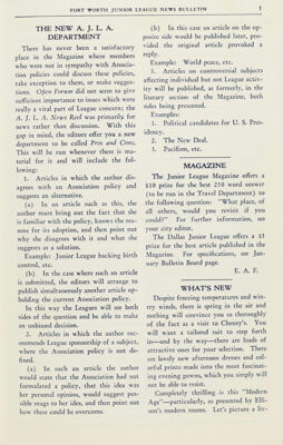 What's New, January 1936