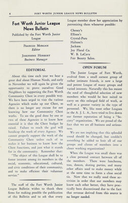 Editorial, November 1936