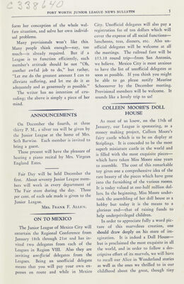 Announcements, December 1936