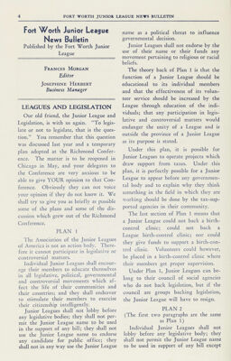 Fort Worth Junior League News Bulletin Published by the Fort Worth Junior League, May 1937