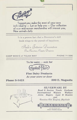 Cheney's Advertisement, January 1939