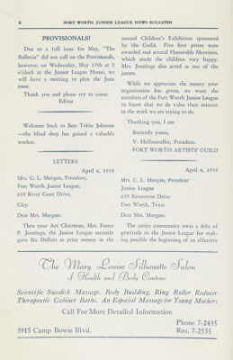 Provisionals!, April 1939