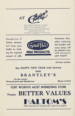 Brantley's Advertisement, January 1941
