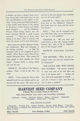 Harvest Seed Company Advertisement, January 1941