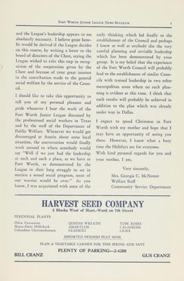 Harvest Seed Company Advertisement, February 1941