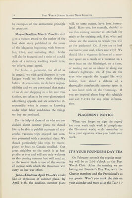 Placement Notice, February 1941