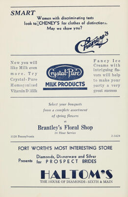 Cheney's Advertisement, March 1941