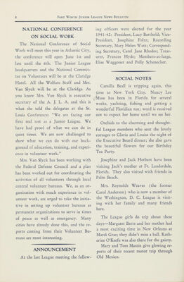 Announcement, April 1941