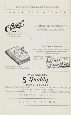 Dixie Franklin Inc. Advertisement, October 1943
