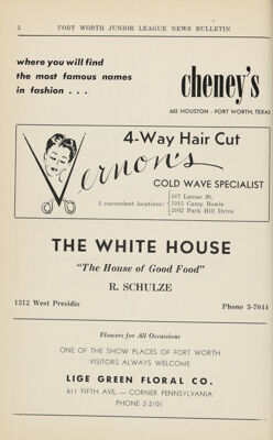 Cheney's Advertisement, October 1946