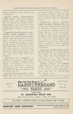 Harvest Seed Company Advertisement, October 1946