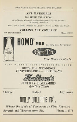 Collins Art Company Advertisement, October 1946